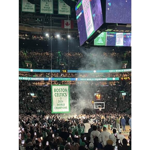 Boston Celtics Banner 18 Poster 2024 World Champions - Picture 8 of 10